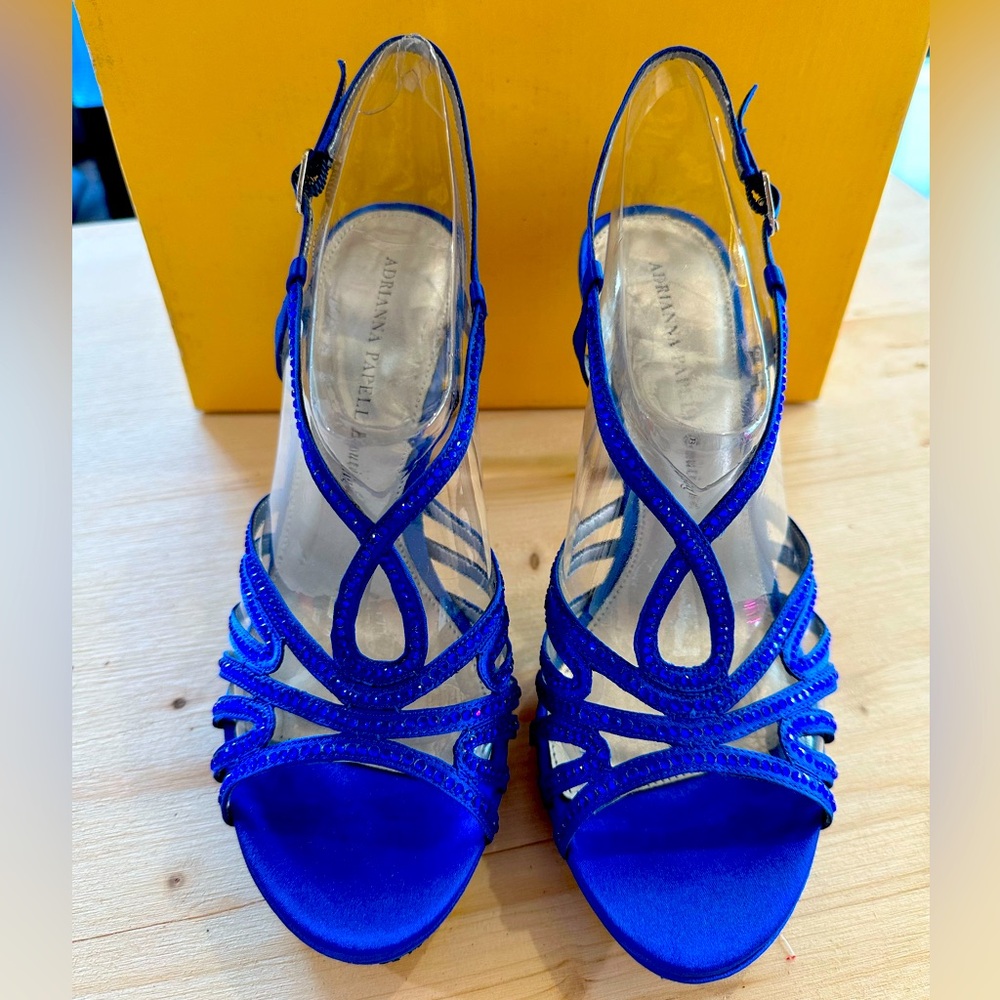 Gorgeous Adrianna Papell Boutique Cobalt Blue Heels, size 8 1/2.